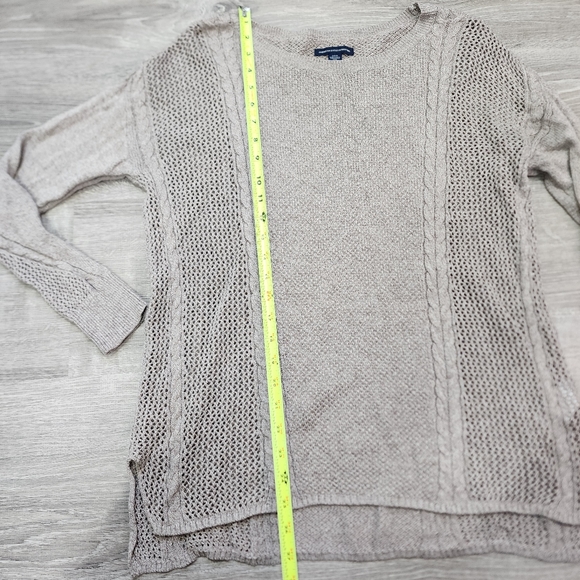AMERICAN EAGLE OUTFITTERS Brown Knitted Pullover Sweater Medium - Picture 6 of 12